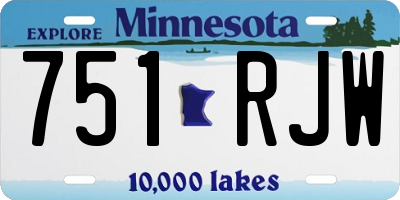 MN license plate 751RJW