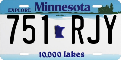 MN license plate 751RJY