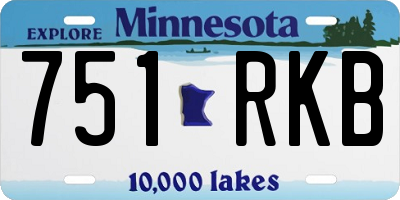 MN license plate 751RKB