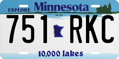 MN license plate 751RKC