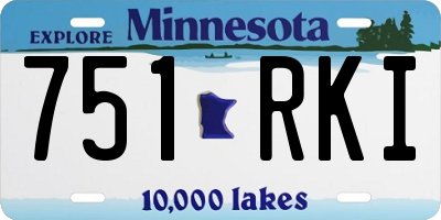 MN license plate 751RKI