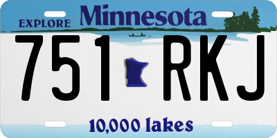 MN license plate 751RKJ