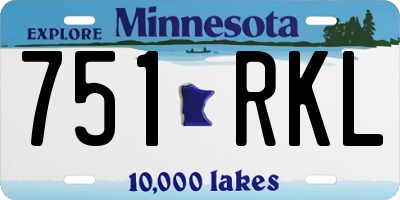 MN license plate 751RKL