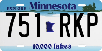 MN license plate 751RKP
