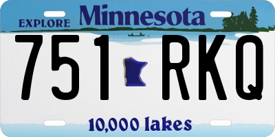 MN license plate 751RKQ