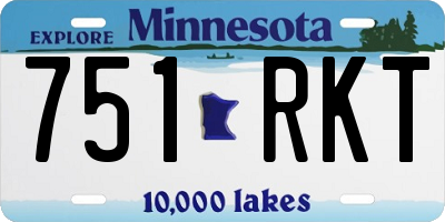 MN license plate 751RKT