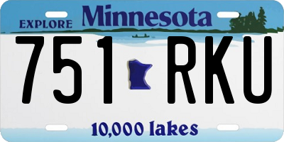MN license plate 751RKU