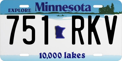 MN license plate 751RKV