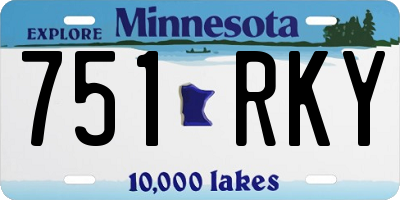 MN license plate 751RKY