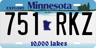 MN license plate 751RKZ