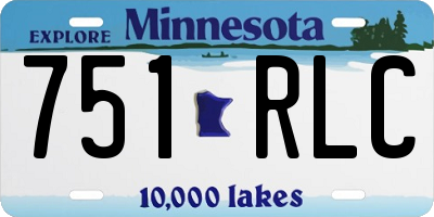 MN license plate 751RLC