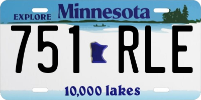 MN license plate 751RLE