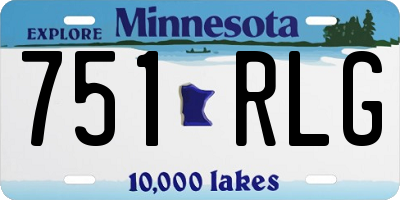 MN license plate 751RLG