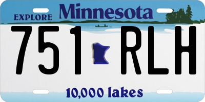 MN license plate 751RLH