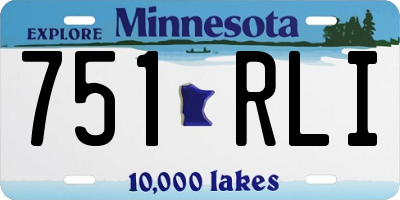 MN license plate 751RLI