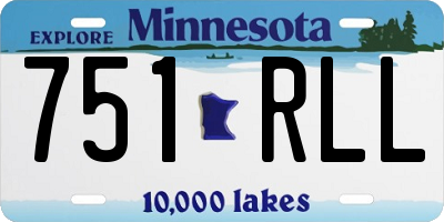 MN license plate 751RLL