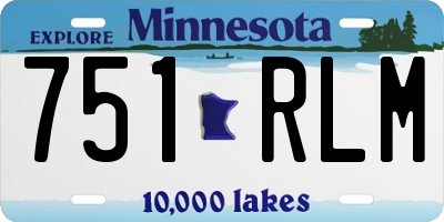 MN license plate 751RLM