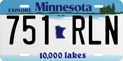 MN license plate 751RLN