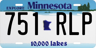 MN license plate 751RLP