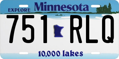 MN license plate 751RLQ