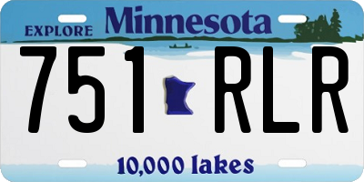 MN license plate 751RLR