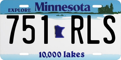 MN license plate 751RLS