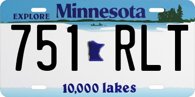 MN license plate 751RLT