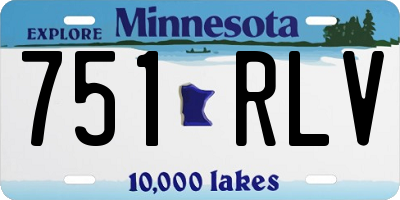 MN license plate 751RLV