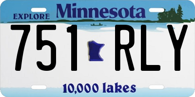 MN license plate 751RLY