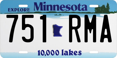 MN license plate 751RMA