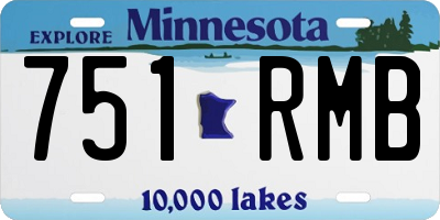 MN license plate 751RMB