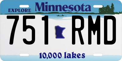 MN license plate 751RMD