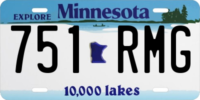 MN license plate 751RMG