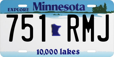 MN license plate 751RMJ