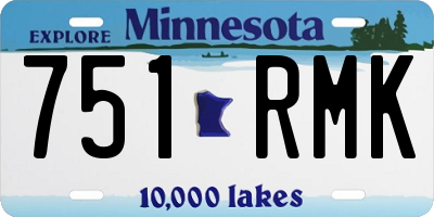 MN license plate 751RMK