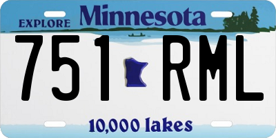 MN license plate 751RML