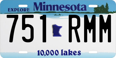 MN license plate 751RMM