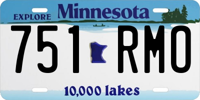 MN license plate 751RMO