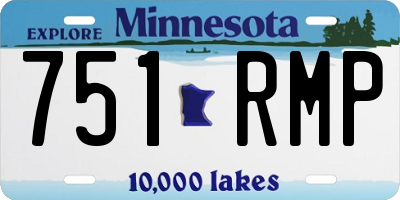 MN license plate 751RMP