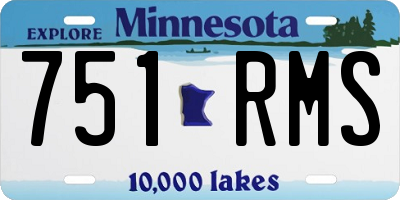MN license plate 751RMS