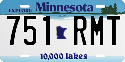 MN license plate 751RMT