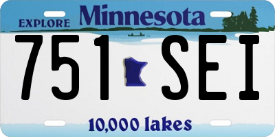 MN license plate 751SEI