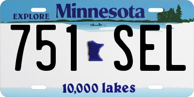 MN license plate 751SEL