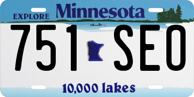 MN license plate 751SEO