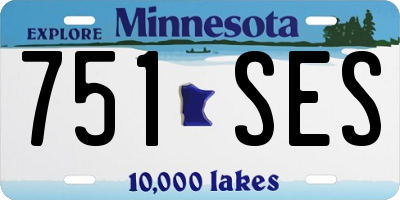MN license plate 751SES