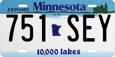 MN license plate 751SEY