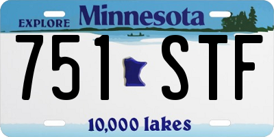 MN license plate 751STF