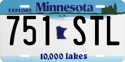 MN license plate 751STL