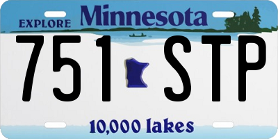 MN license plate 751STP