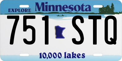 MN license plate 751STQ